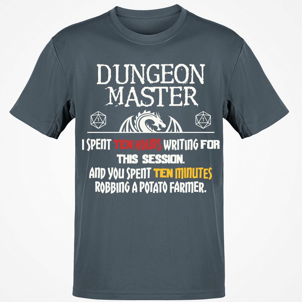Dungeon Master Chaos Meme Classic Unisex T-Shirt - Charcoal - 3