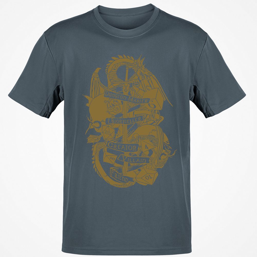 Dungeon Master Dragon Classic Unisex T-Shirt - Charcoal - 3