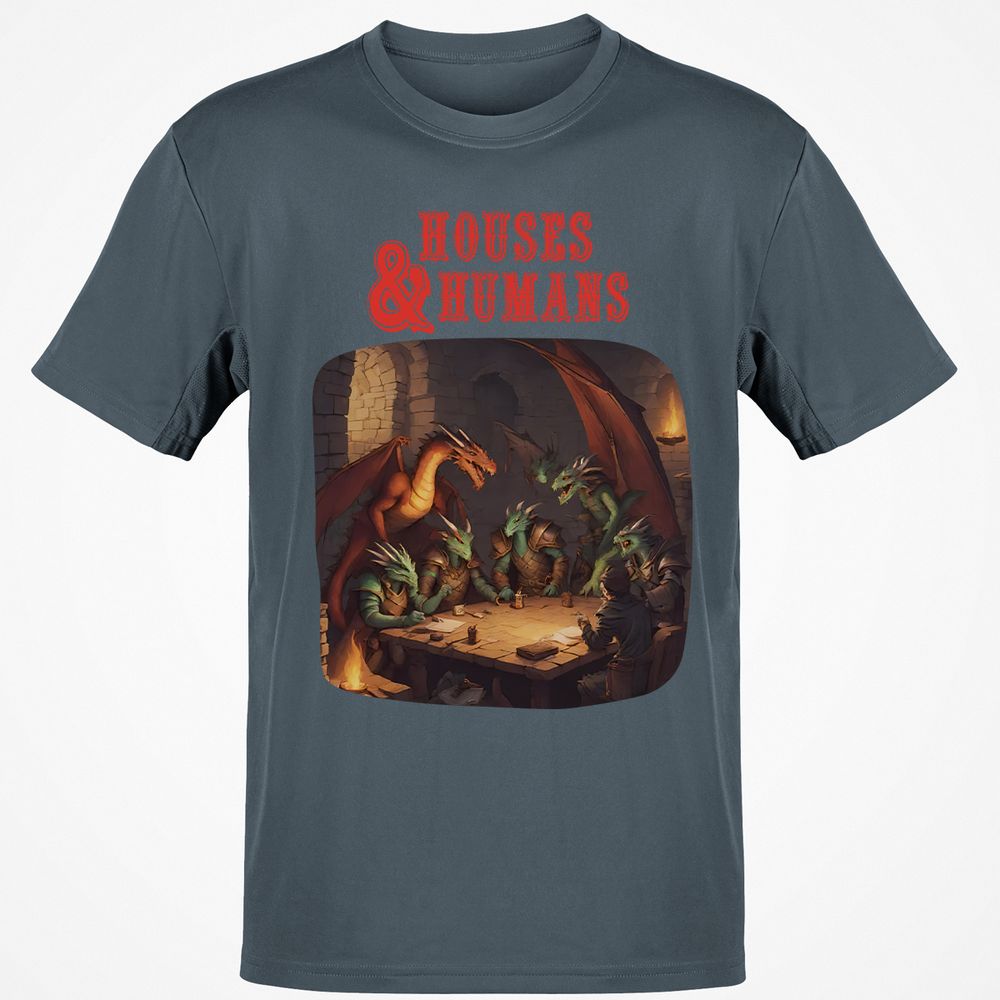 Houses And Humans Classic Unisex T-Shirt - Charcoal - 3