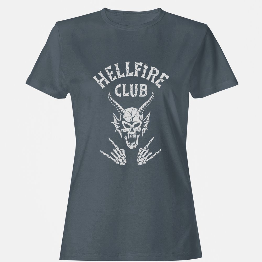 Hellfire Club Women's T-Shirt - Charcoal - 3