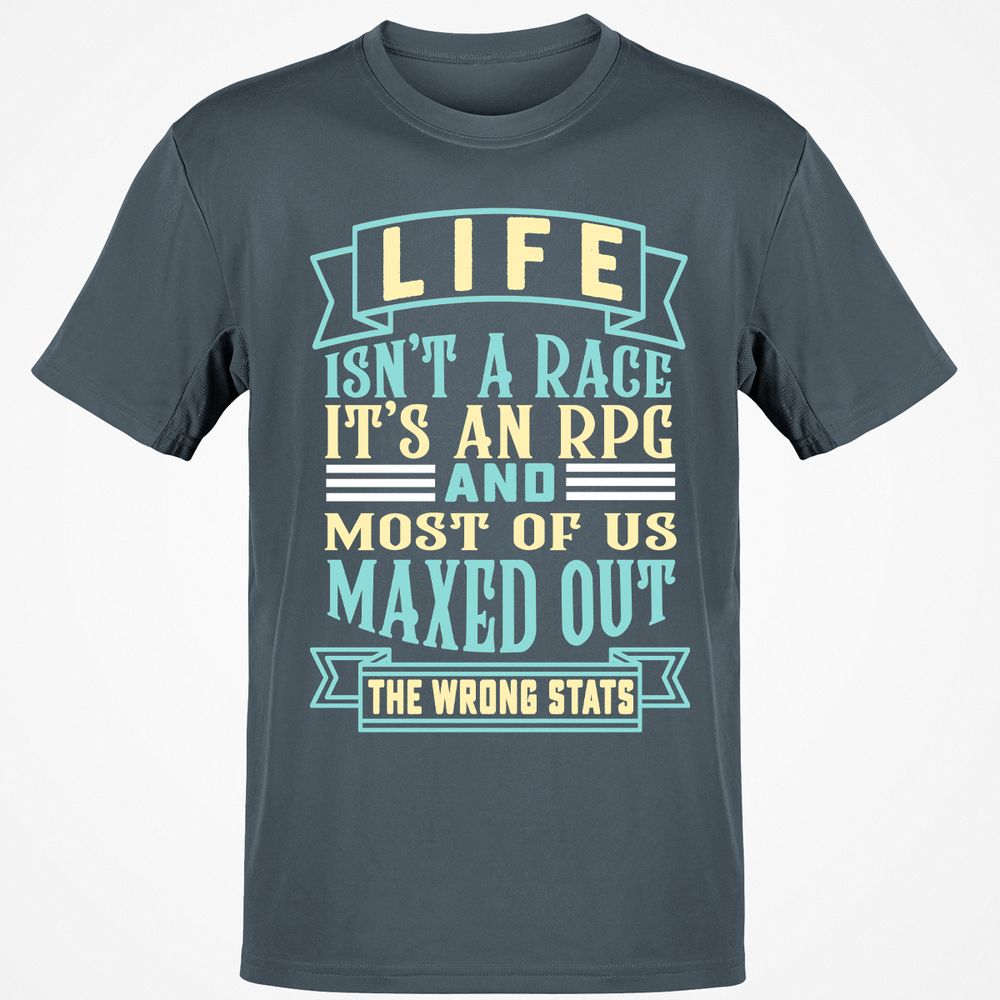 Life Is A RPG T-Shirt - Charcoal - 3