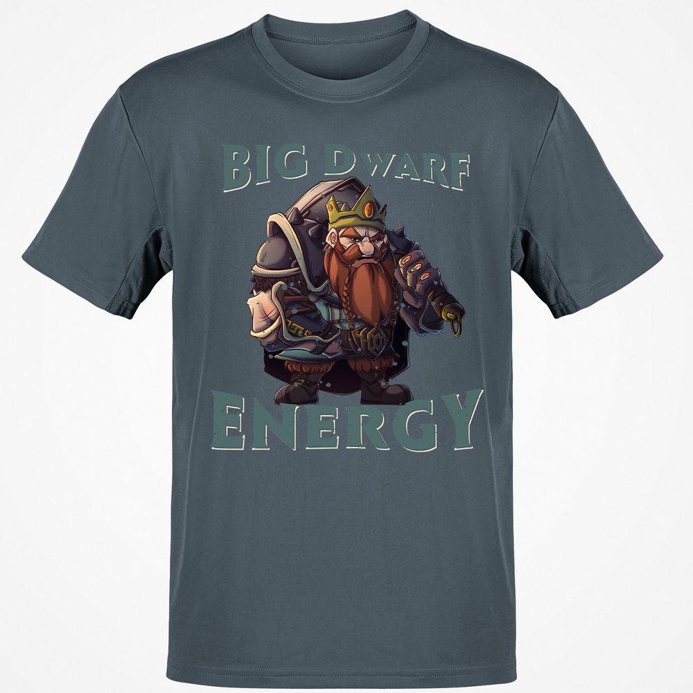 Big Dwarf Energy Classic Unisex T-Shirt - Charcoal - 3