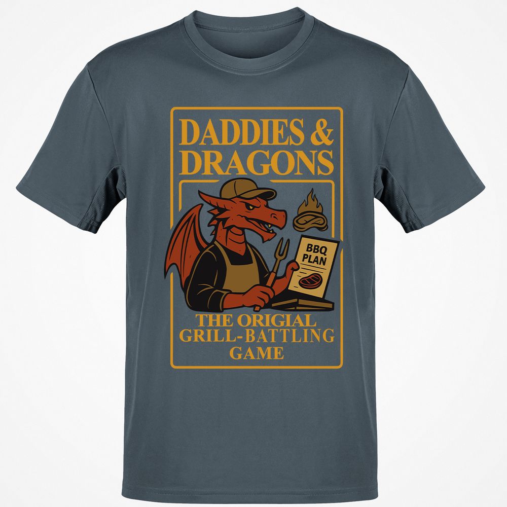 Daddies & Dragons Classic Unisex T-Shirt - Charcoal - 3