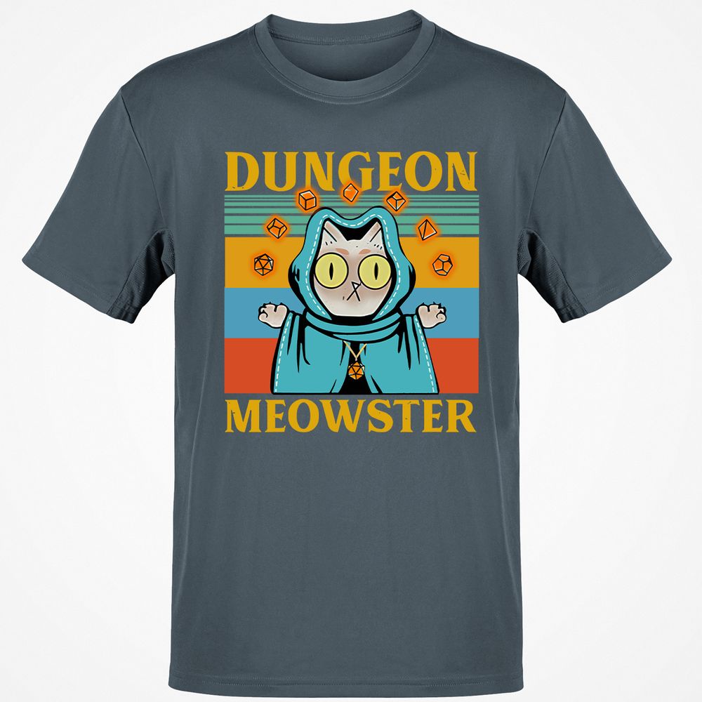 Dungeon Meowster Classic Unisex T-Shirt - Charcoal - 3