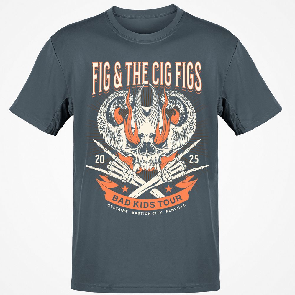 Fig and the Cig Figs, Dimension 20 Classic Unisex T-Shirt - Charcoal - 3