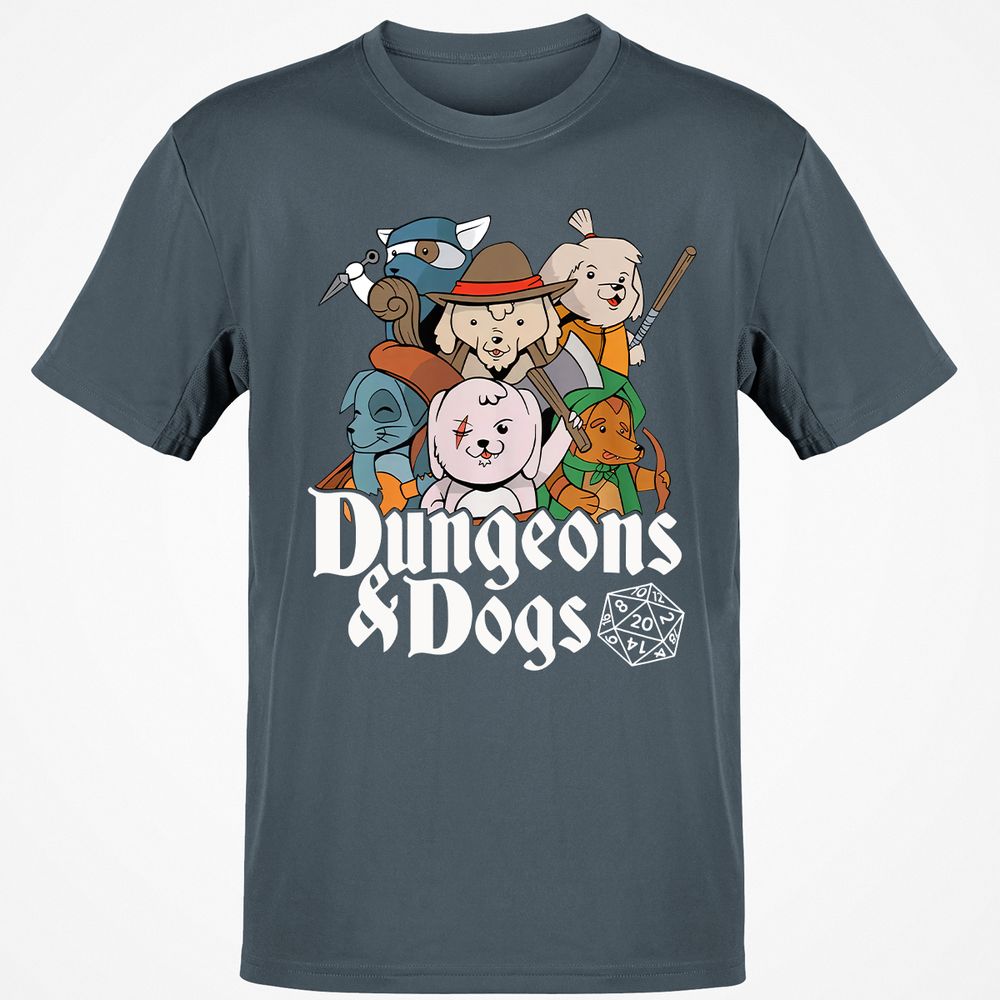 Dungeons & Dogs Classic Unisex T-Shirt - Charcoal - 3