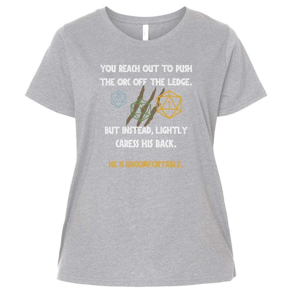 YOU REACH OUT TO PUSH Ladies Curvy Jersey - Heather - 3