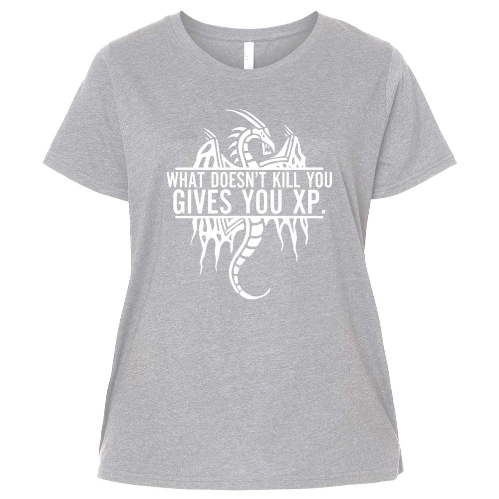 What Doesn't Kill You Ladies Curvy Jersey - Heather - 3