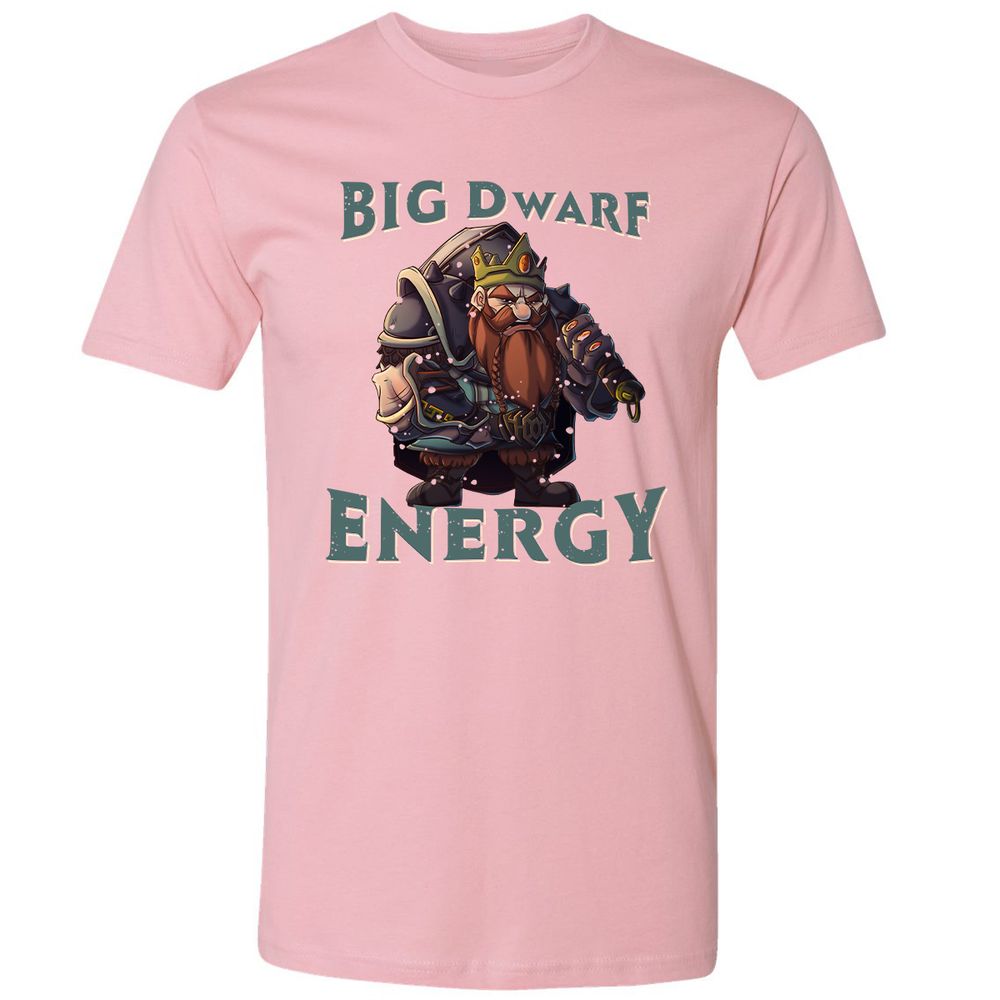 Big Dwarf Energy Premium Unisex T-Shirt - Light Pink - 3