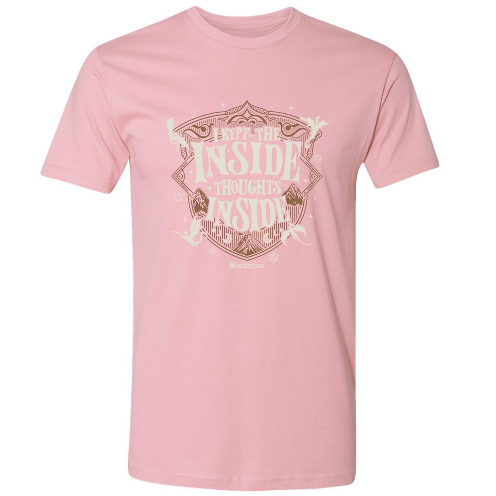 Barbarian I Kept The Inside Thoughts Inside - Light Pink - 3