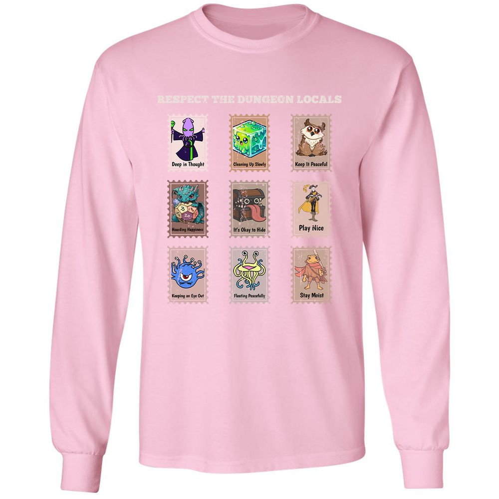 RESPECT THE DUNGEON LOCALS - Light Pink - 3