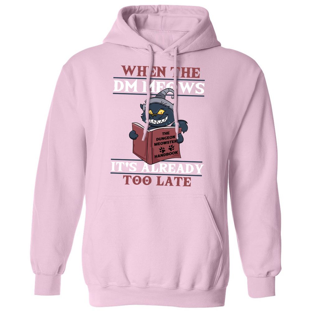 When The DM Meow Classic Unisex Hoodie - Light Pink - 3
