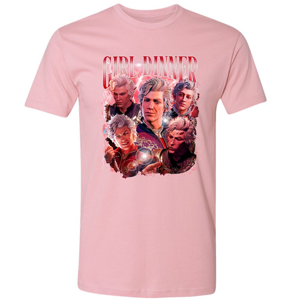 Astarion Girl Dinner Premium Unisex T-Shirt - Light Pink - 3