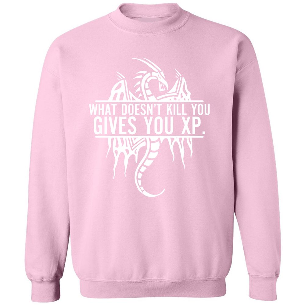 What Doesn't Kill You Classic Unisex Sweatshirt - Light Pink - 3
