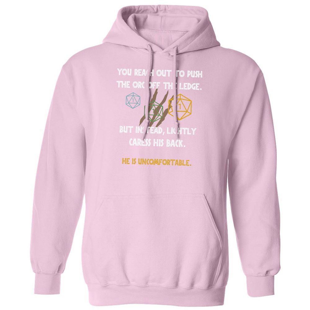 YOU REACH OUT TO PUSH Classic Unisex Hoodie - Light Pink - 3