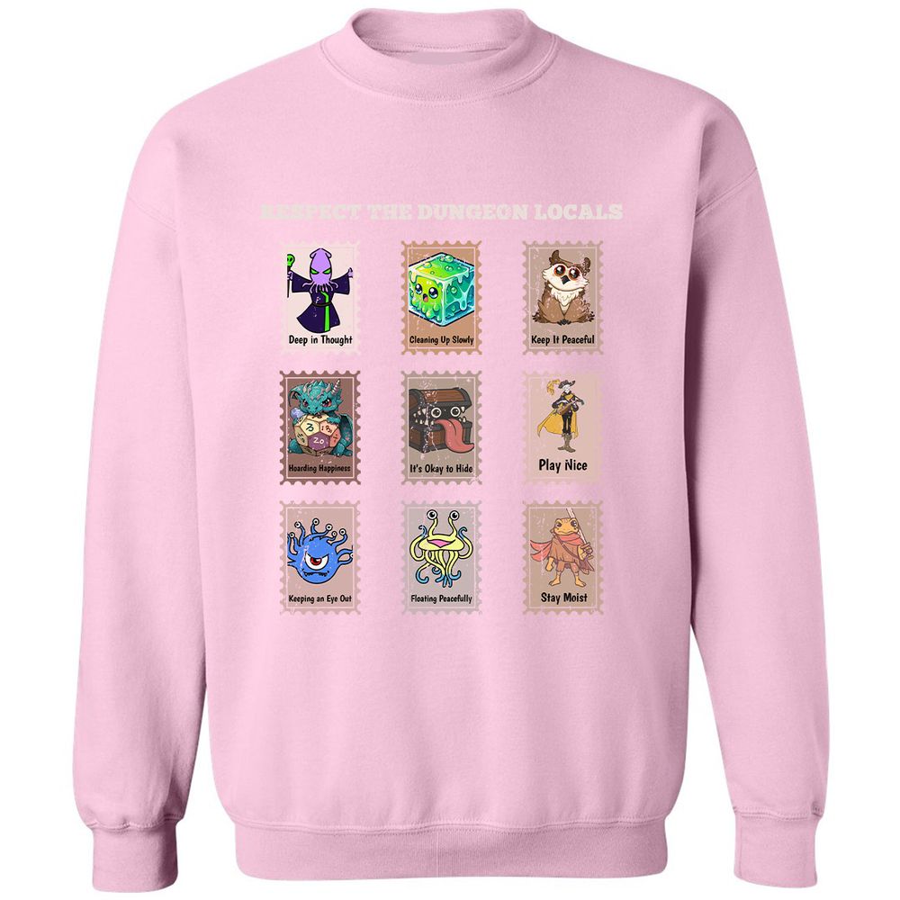 RESPECT THE DUNGEON LOCALS - Light Pink - 3