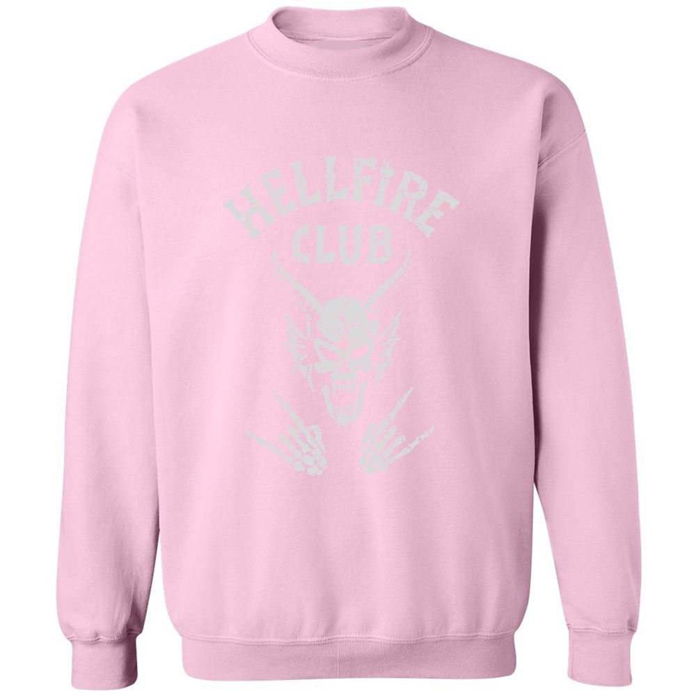 Hellfire Club Classic Unisex Sweatshirt - Light Pink - 3