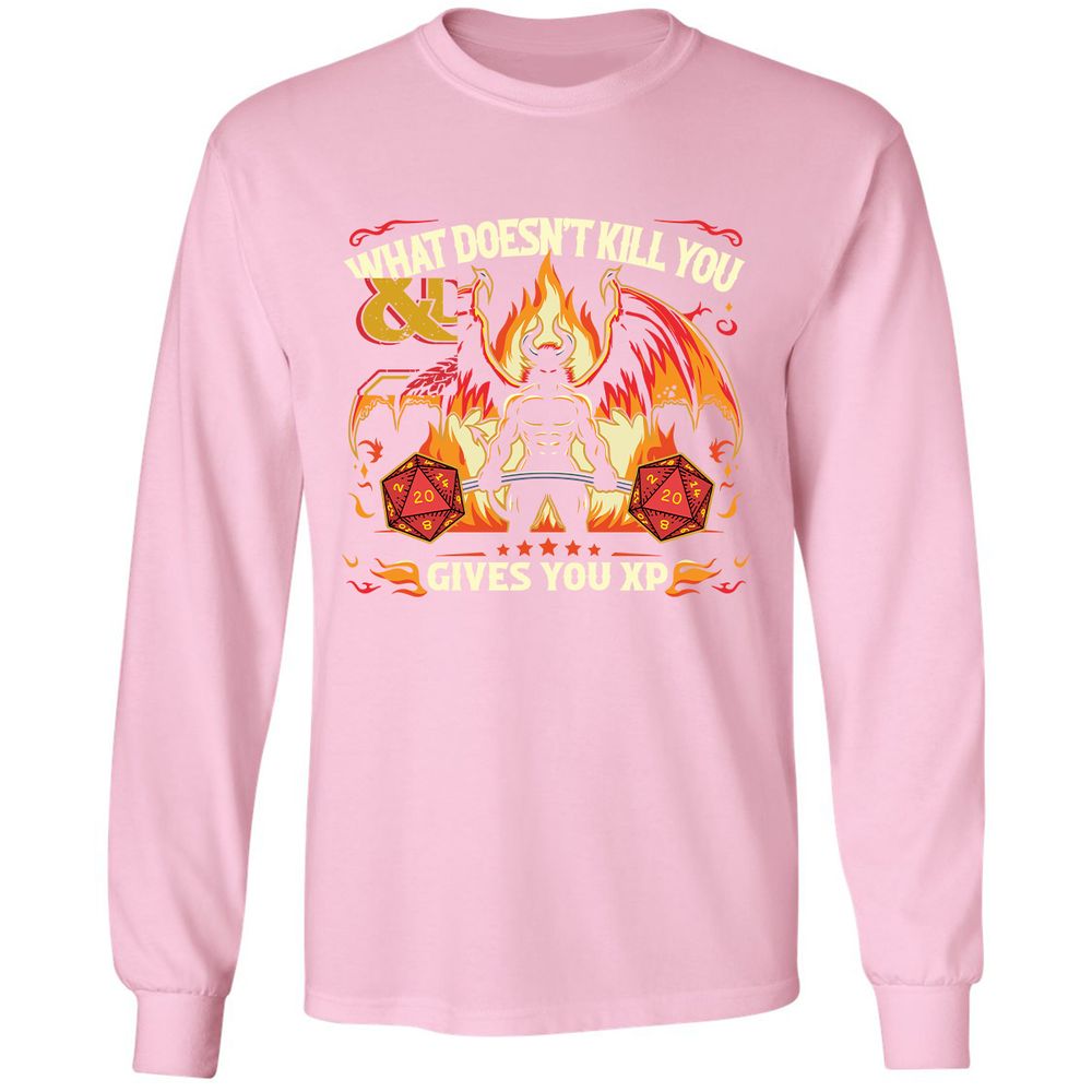 What Doesn’t Kill You Gives You XP - Light Pink - 3