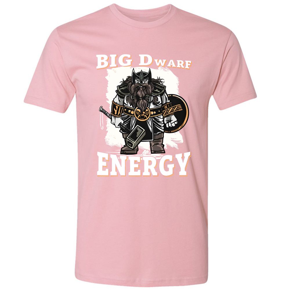 Big Dwarf Energy Premium Unisex T-Shirt - Light Pink - 3