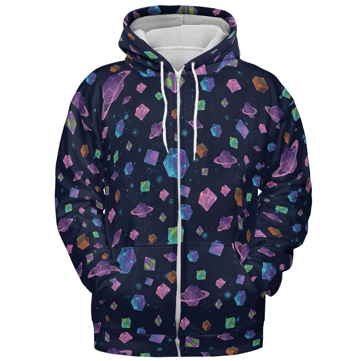 Galaxy Of Dices Pattern All-over Print Hoodie