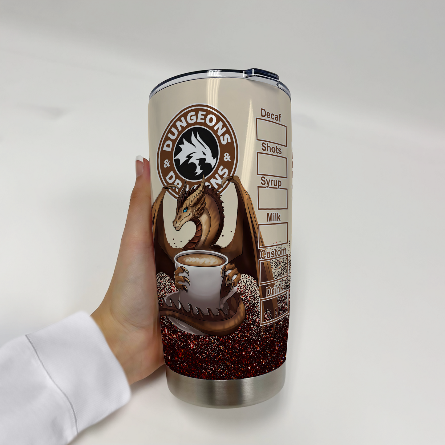Customized Dragon Coffee Tumbler