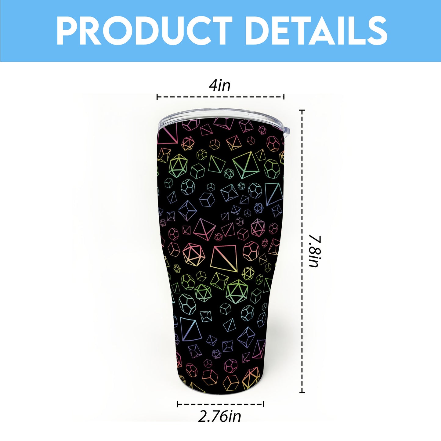 Color Dice Tumbler