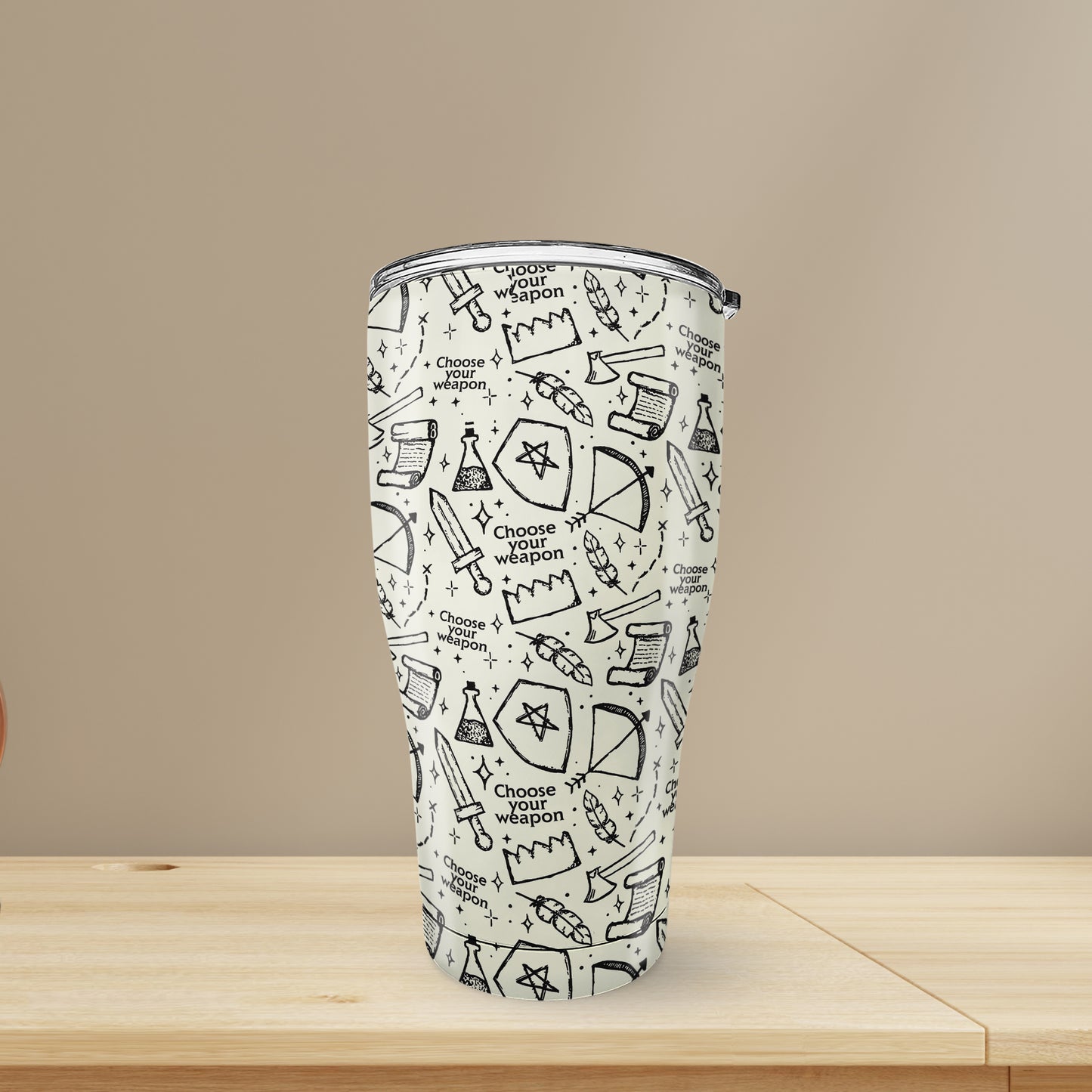 Choose Your Weapon Tumbler