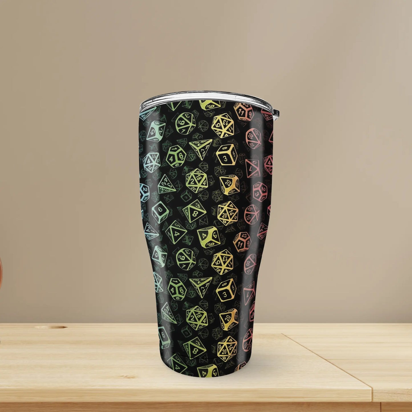 Classic Rainbow Dice Tumbler
