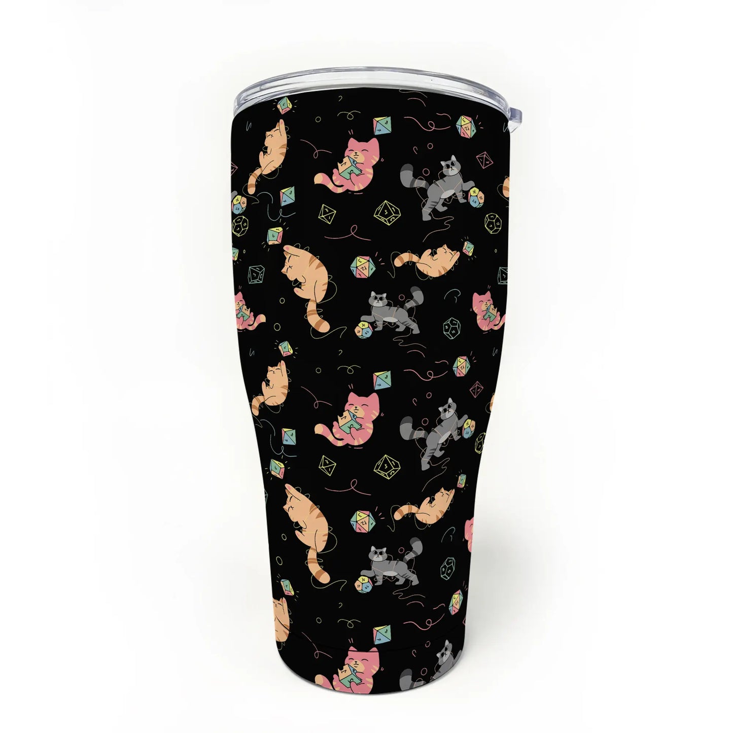 Cat With Dice Tumbler