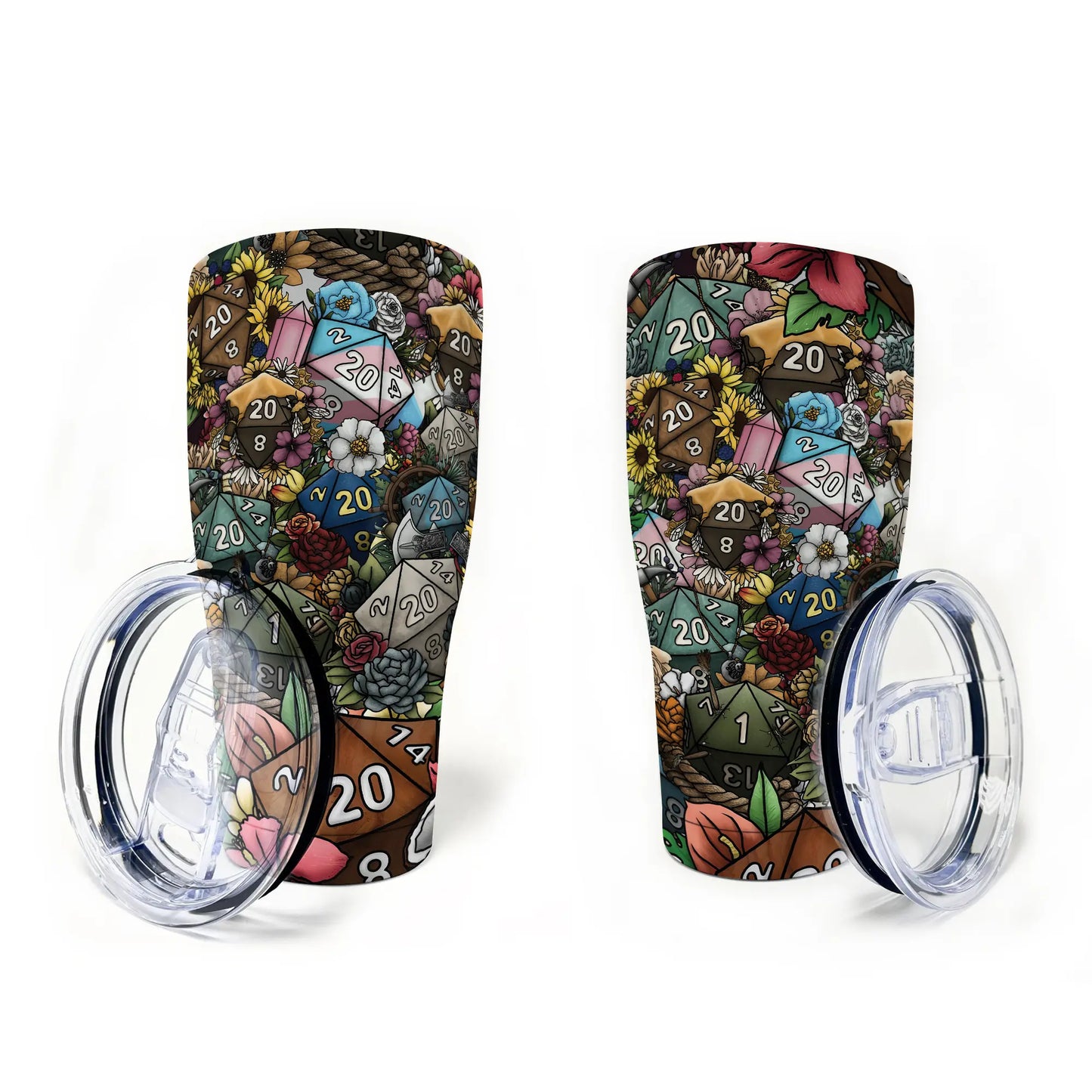 Flower Dice Tumbler