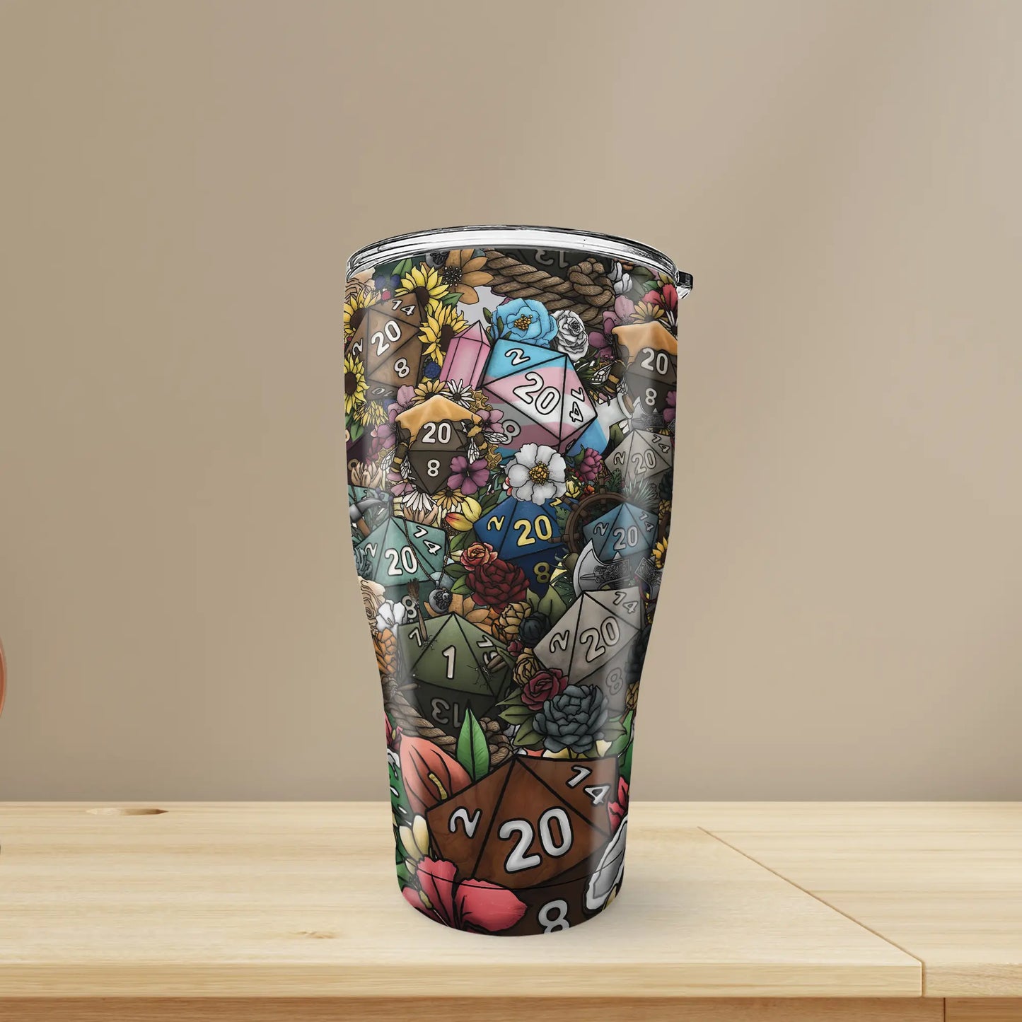 Flower Dice Tumbler