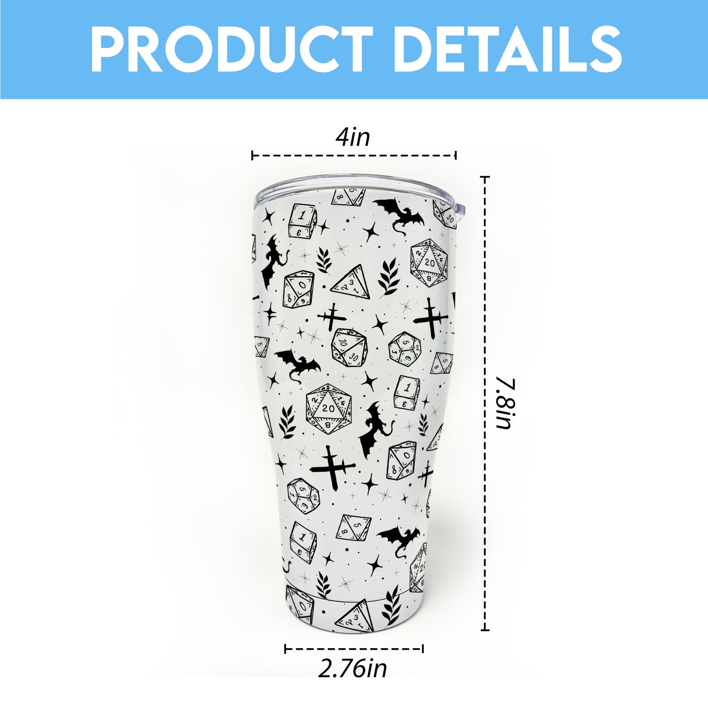 Multi Dices Tumbler