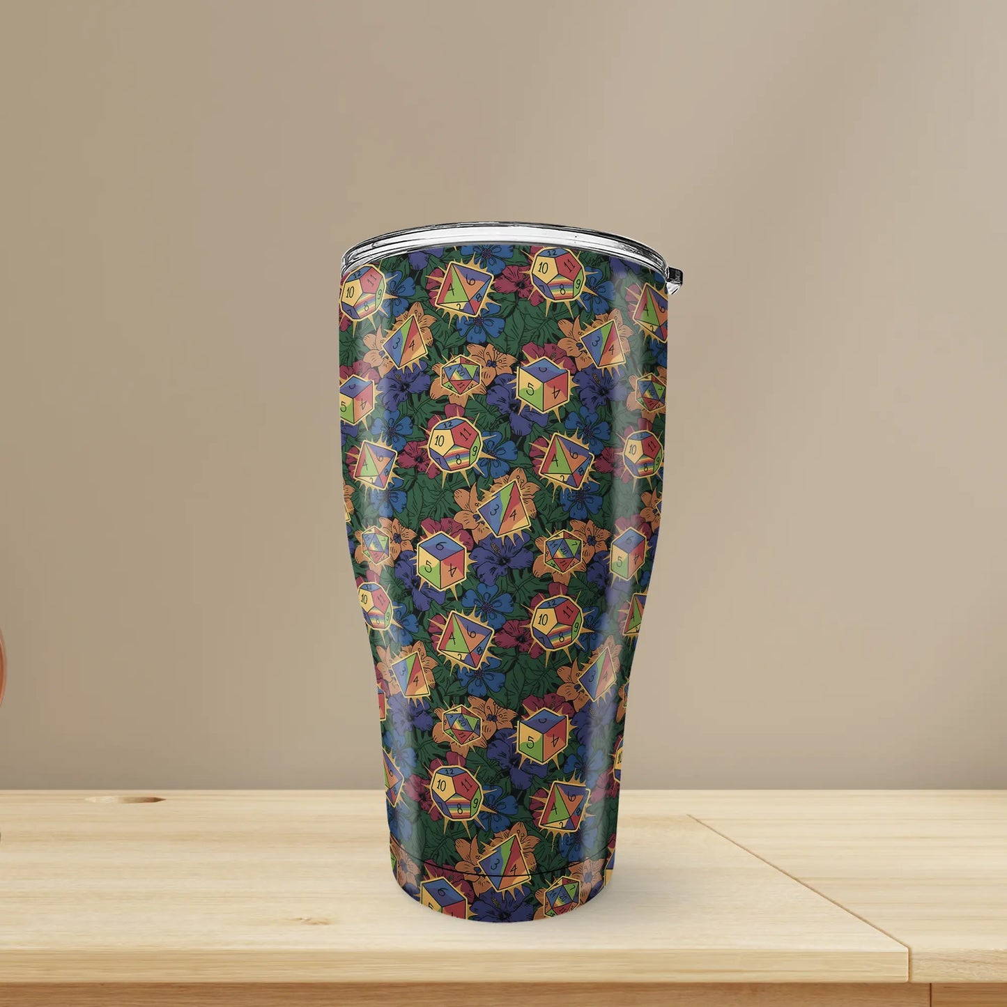 Rainbow Dice Tumbler