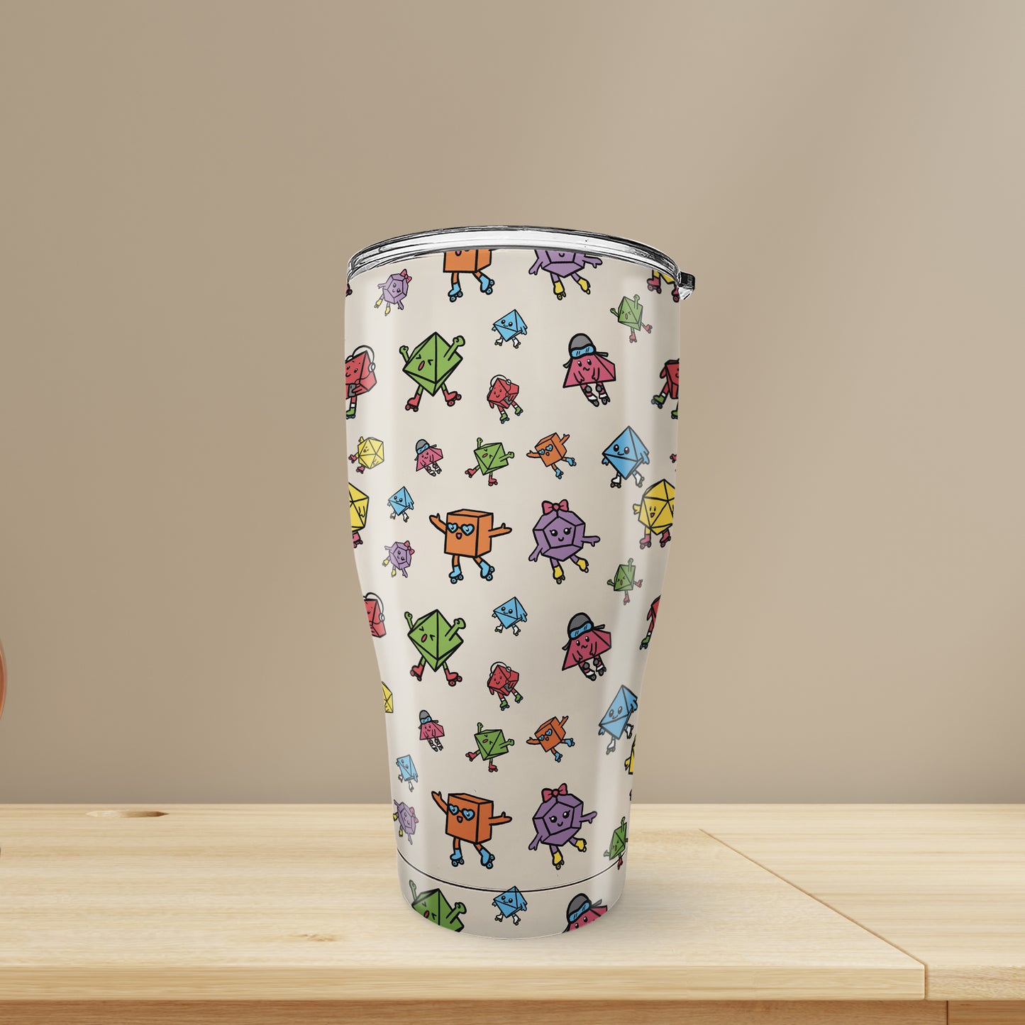Rollerskating Dice Tumbler