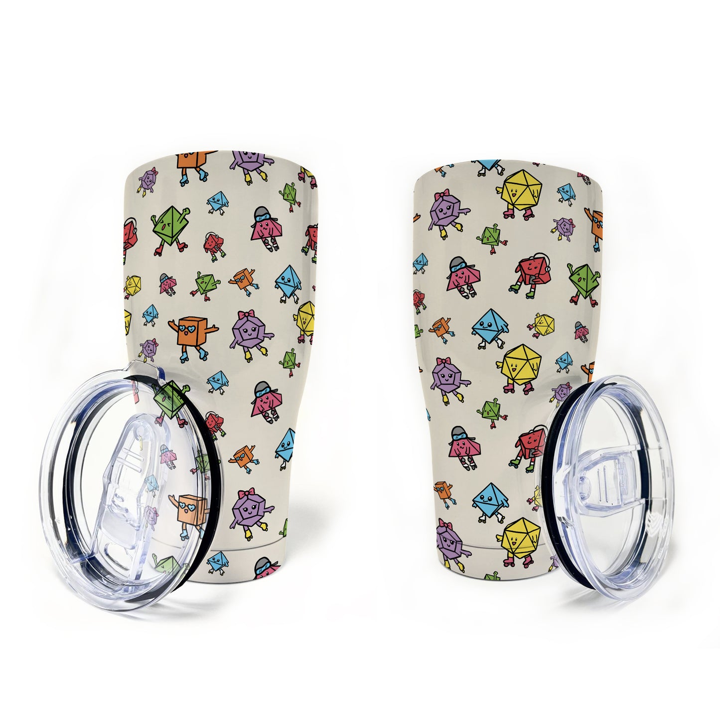 Rollerskating Dice Tumbler