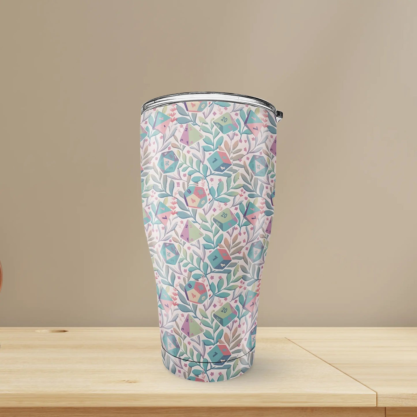 Soft Flower Dice Tumbler