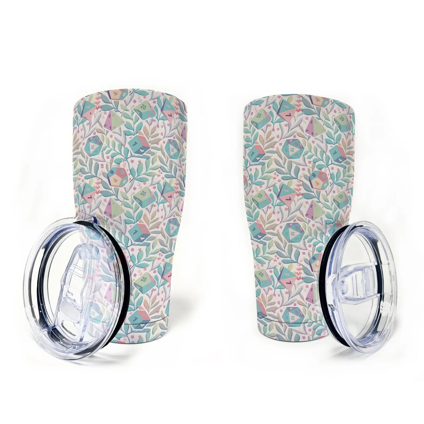Soft Flower Dice Tumbler