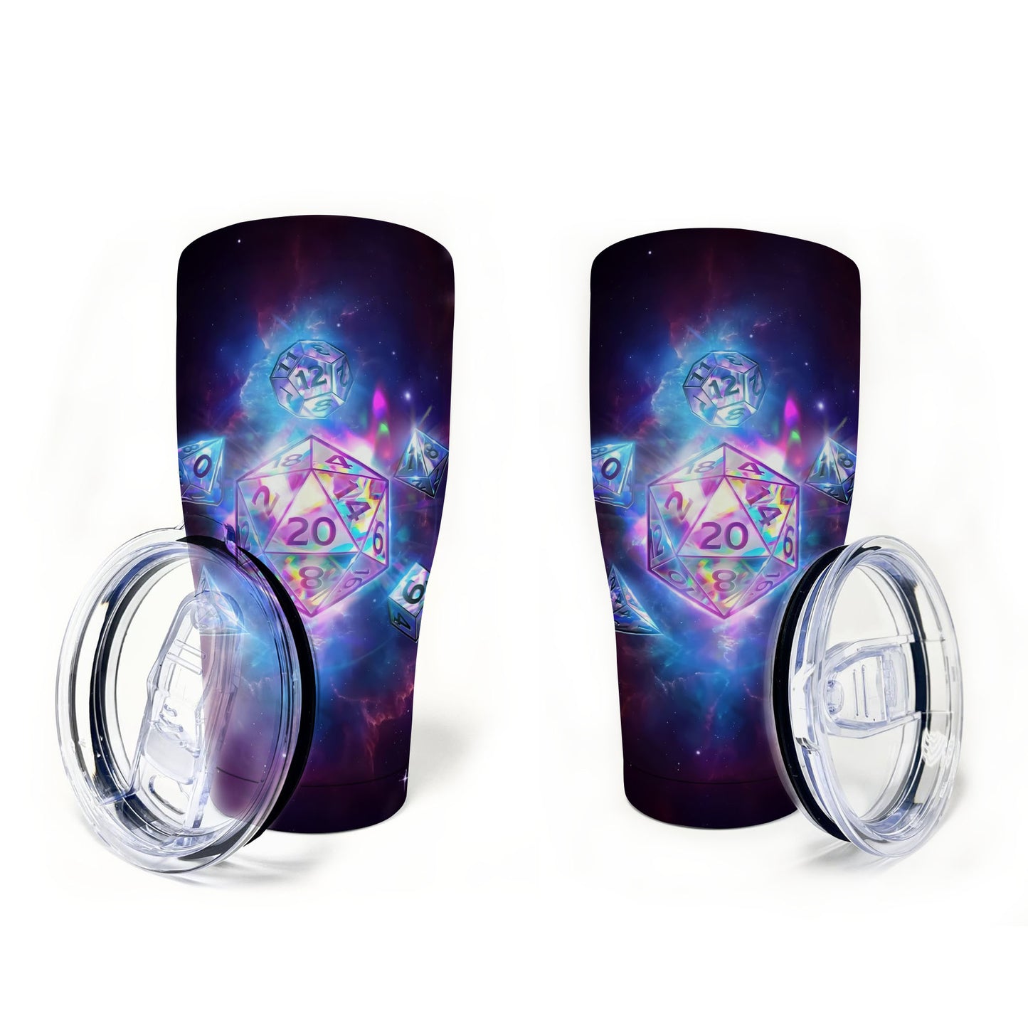 Dice In Galaxy Tumbler