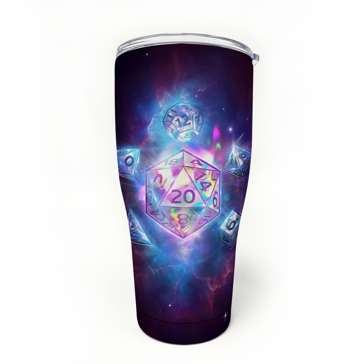 Dice In Galaxy Tumbler