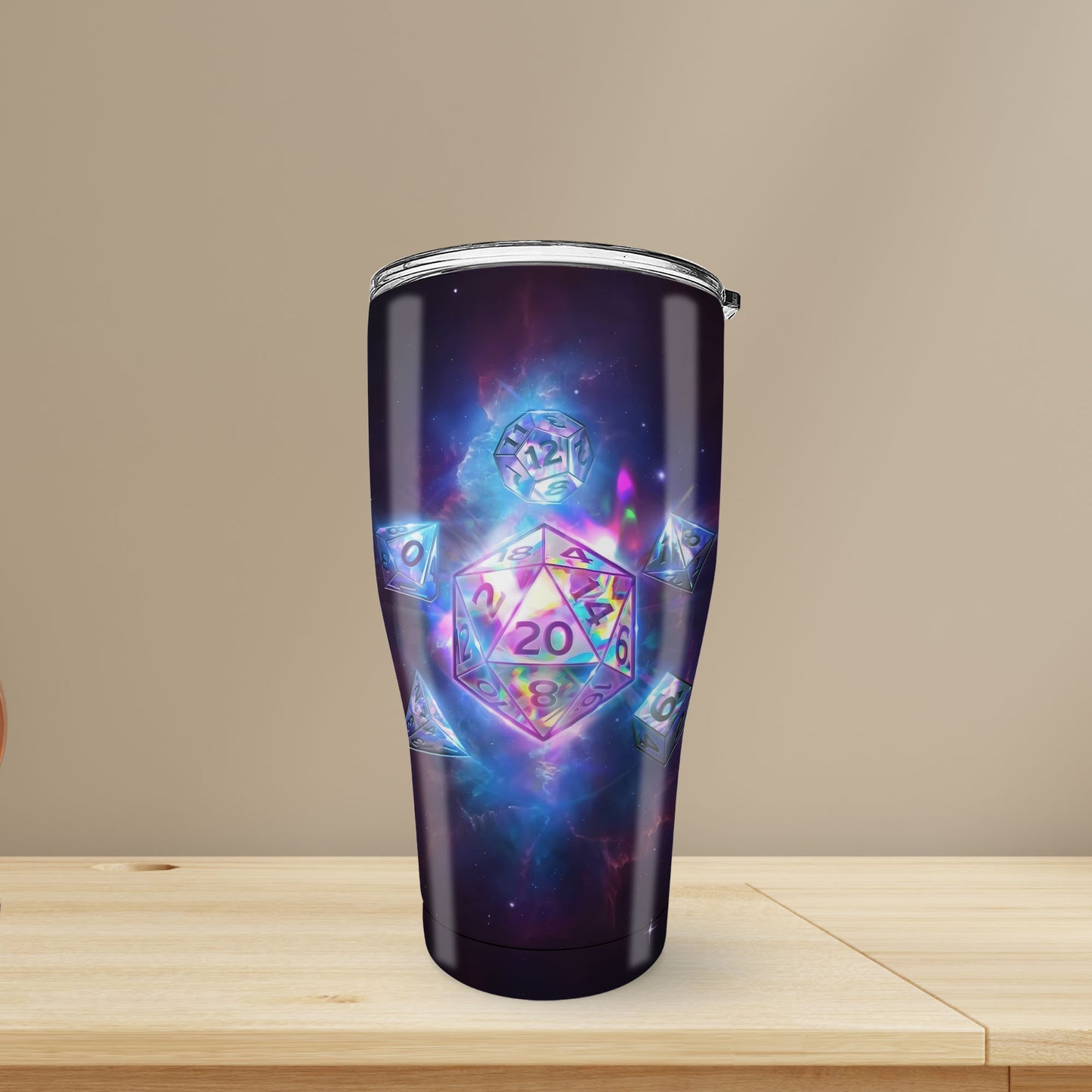 Dice In Galaxy Tumbler