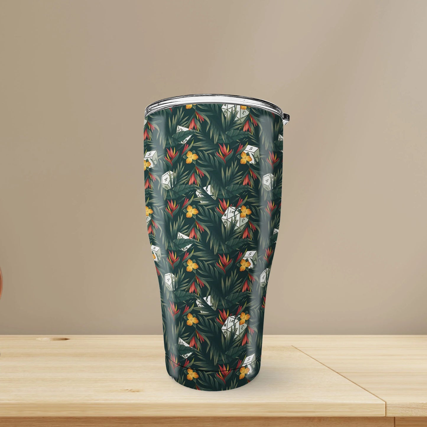 Tropical Dice Pattern Tumbler