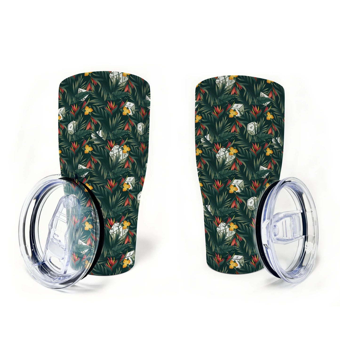 Tropical Dice Pattern Tumbler
