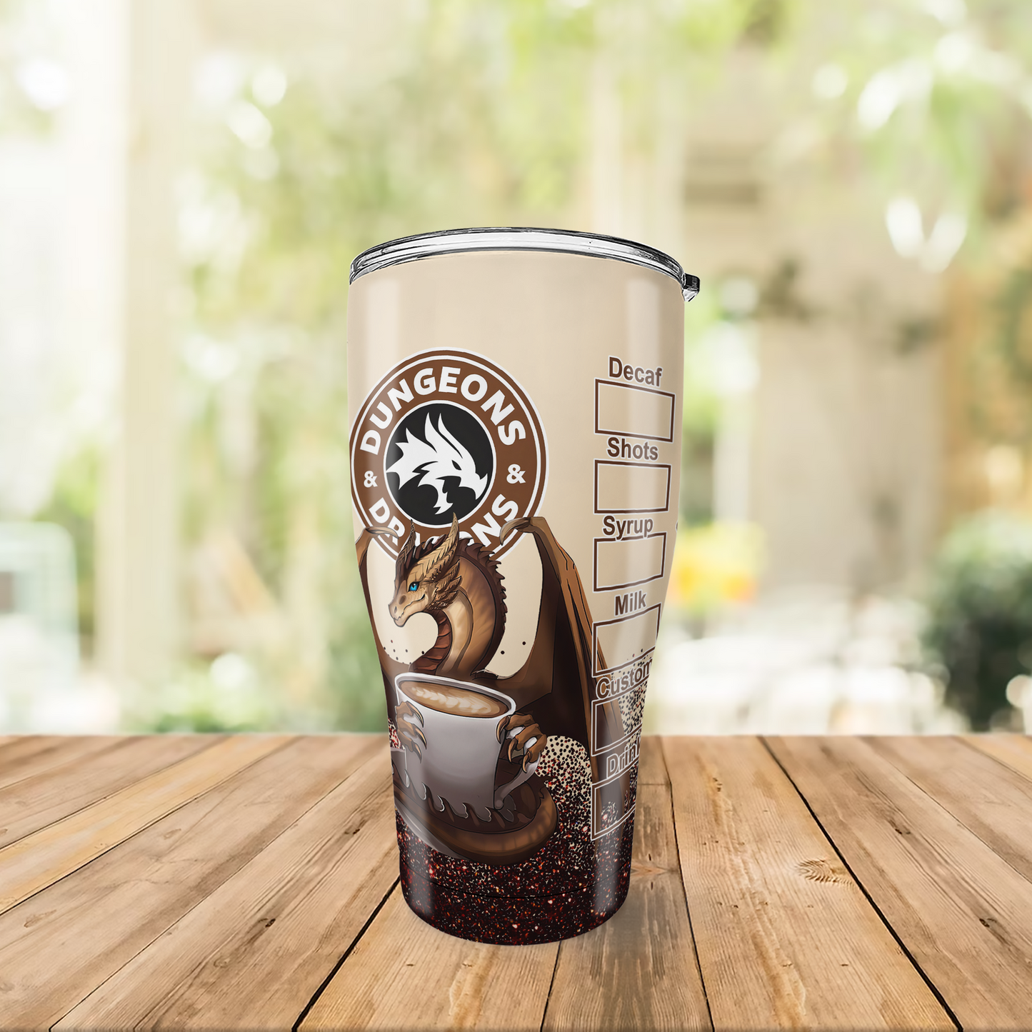 Customized Dragon Coffee Tumbler