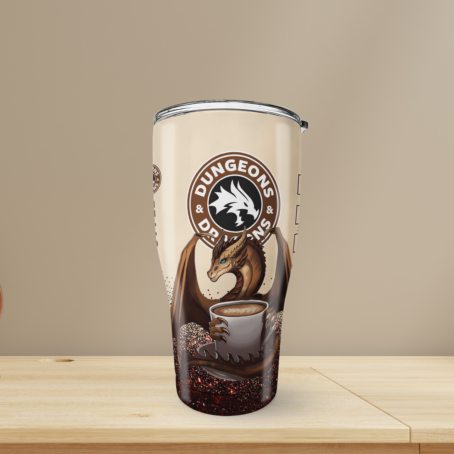 Customized Dragon Coffee Tumbler