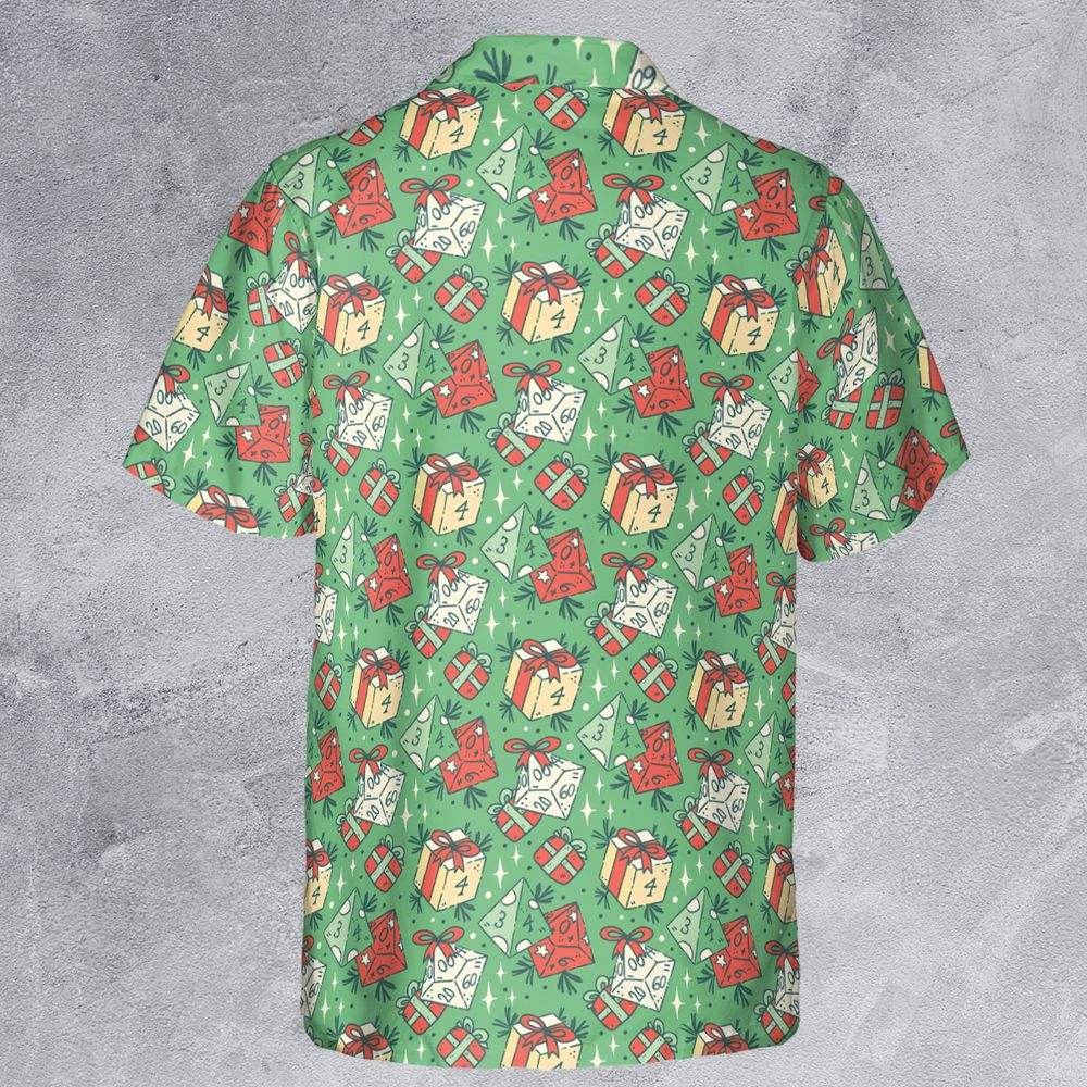 Christmas Dice Gift Button Down Shirt -  - 3
