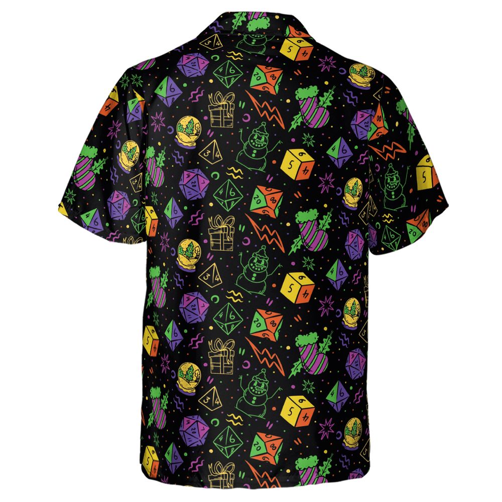Christmas Role Playing Dice Hawaiian Shirt -  - 3