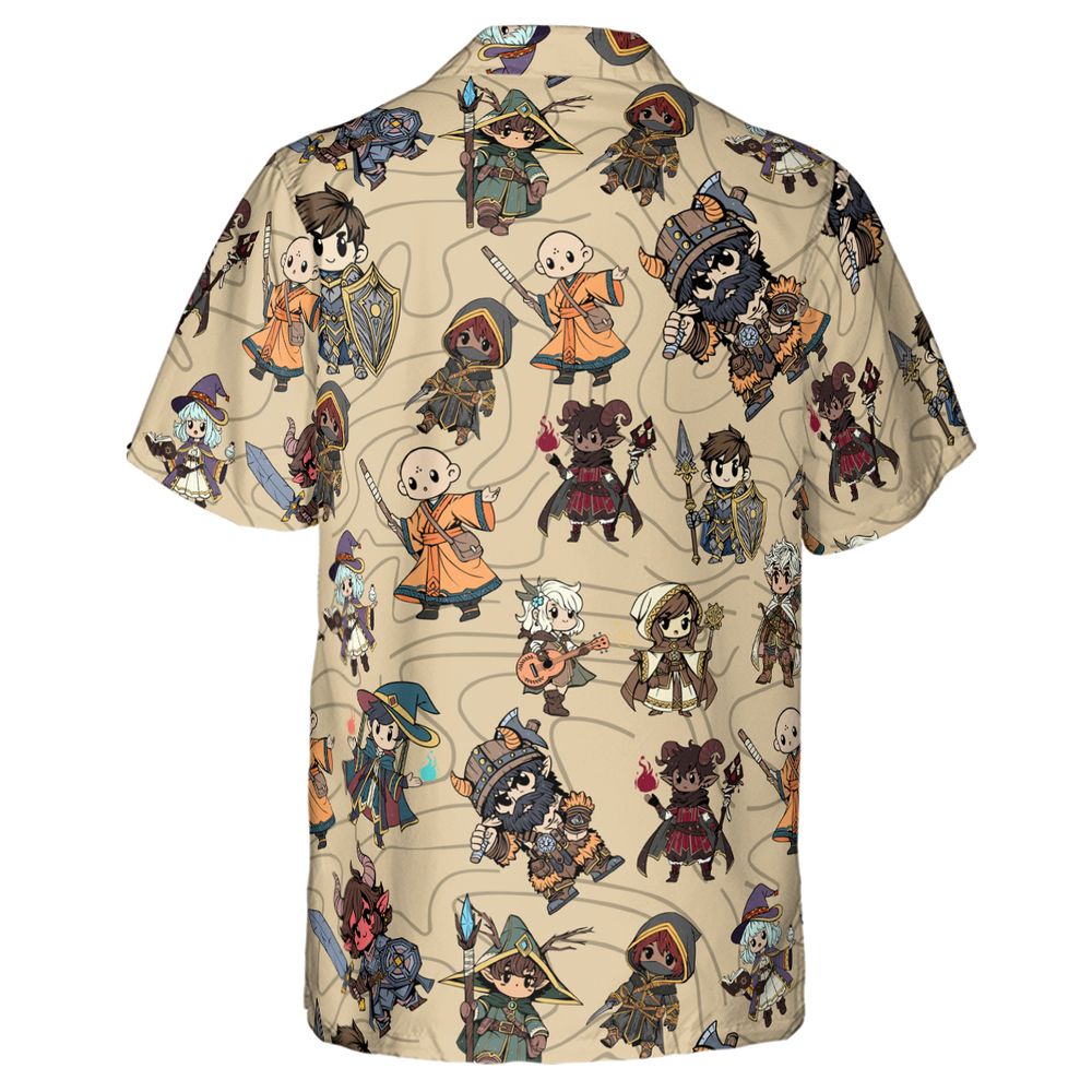 Chibi DnD Party – All Classes Hawaiian Shirt -  - 3