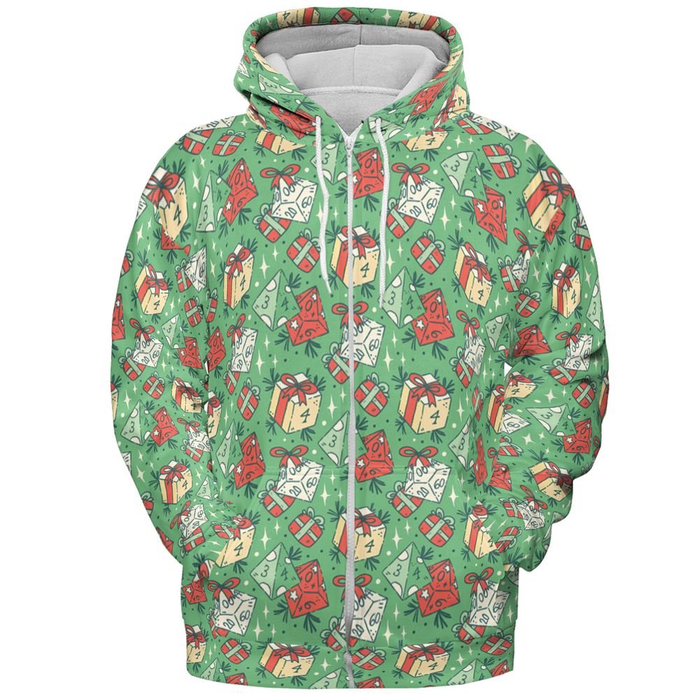 Christmas Dice Gift All-over Print Hoodie -  - 3