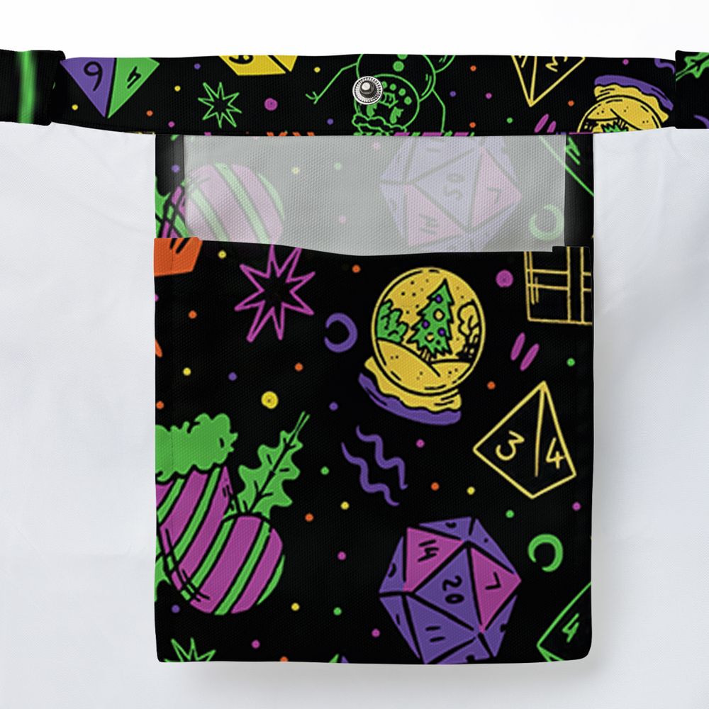 Christmas Role Playing Dice Large Tote Bag - - 3