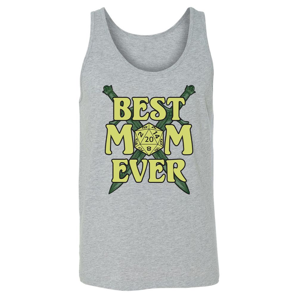 Best Mom Ever Unisex Jersey Tank - Athletic Heather - 4